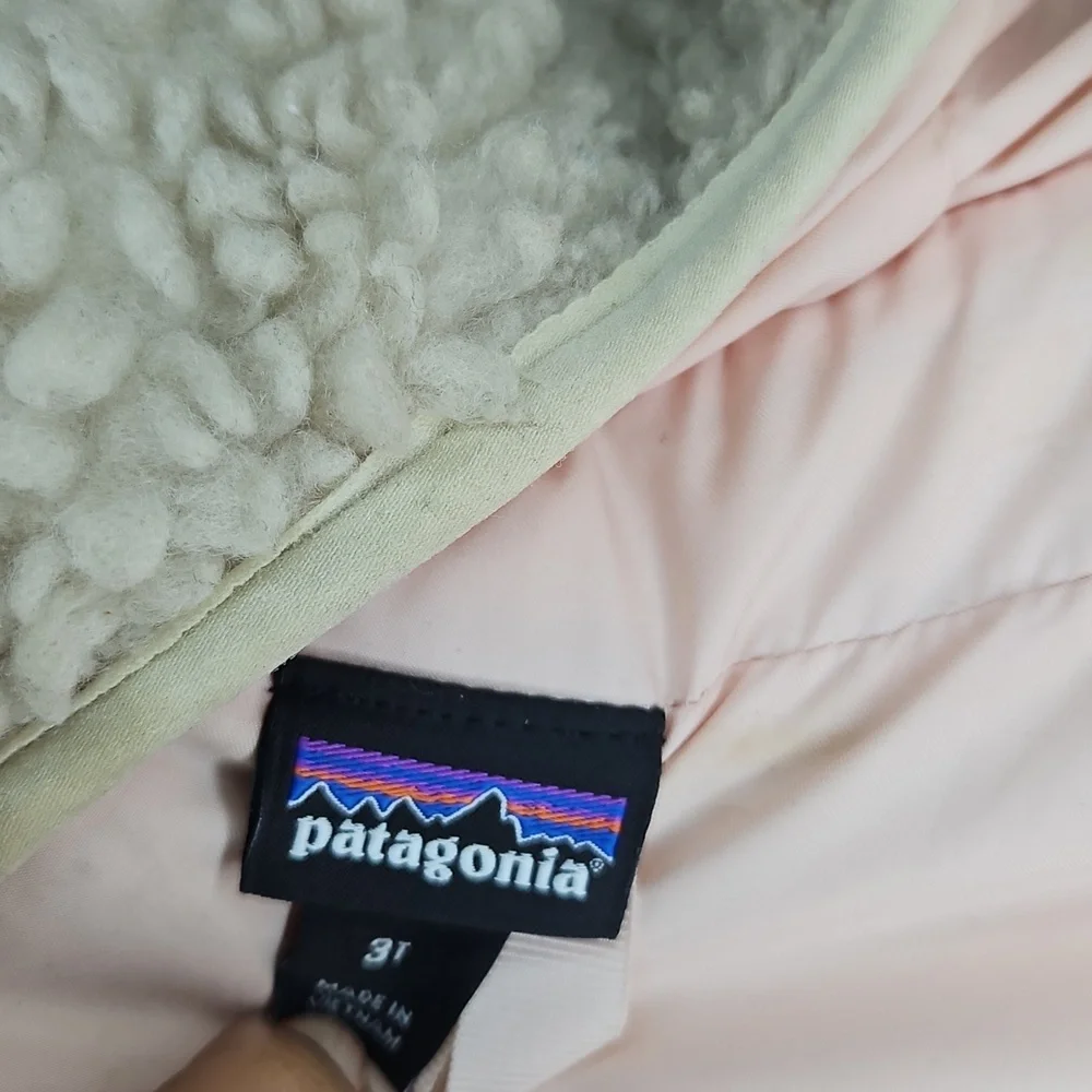 Patagonia Toddler Cream High Pile Fleece Parka 3T - Picture 5 of 8